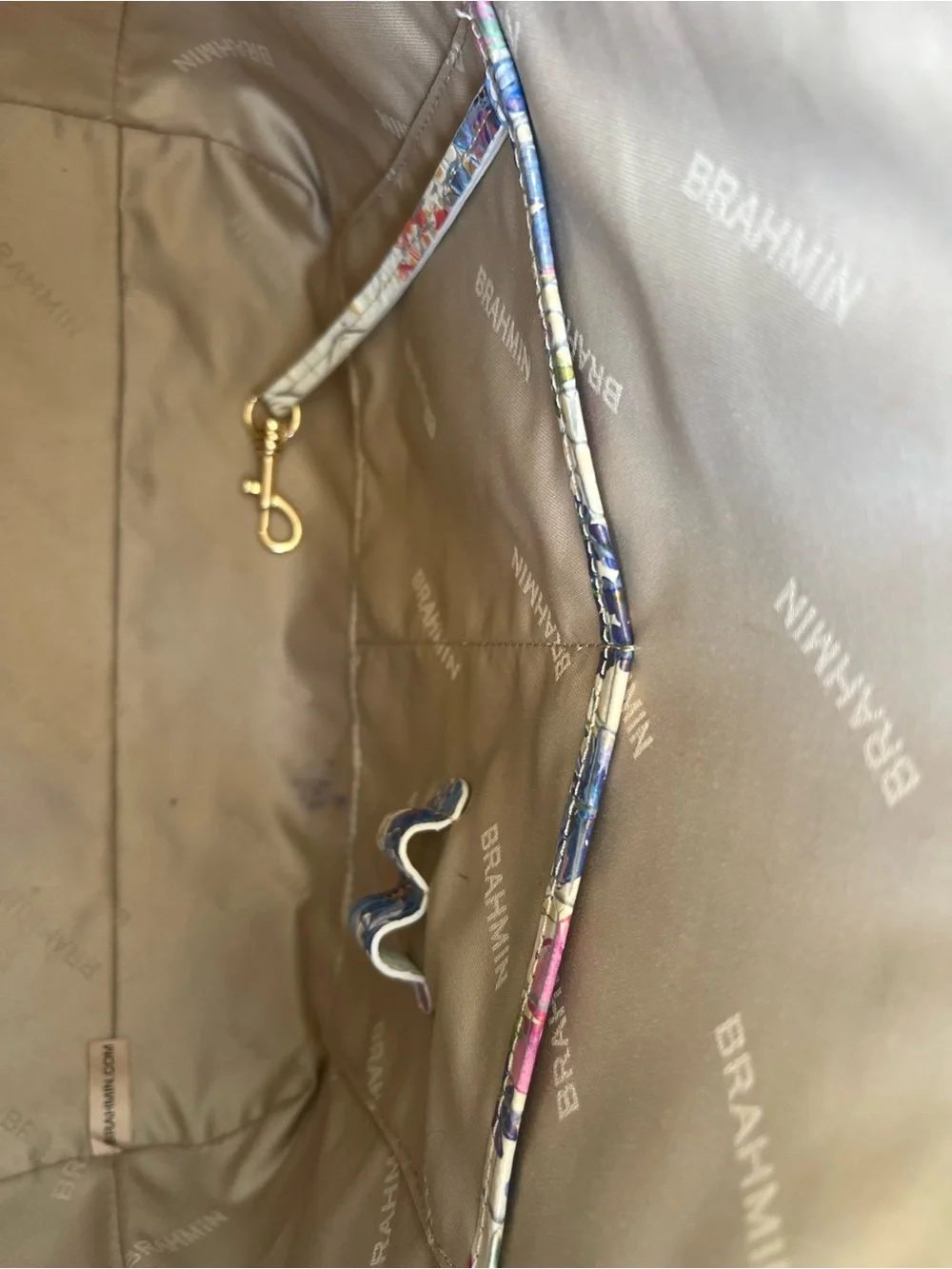 BRAHMIN Melbourne (Medium) Duxbury Satchel Bag HOMEGROWN OMBRE Floral